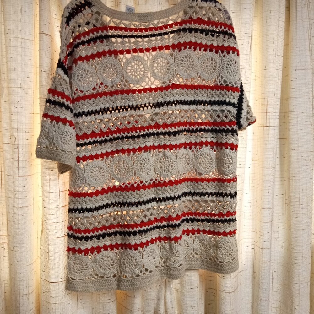 Women's crocheted sweater - Picture 5 of 6